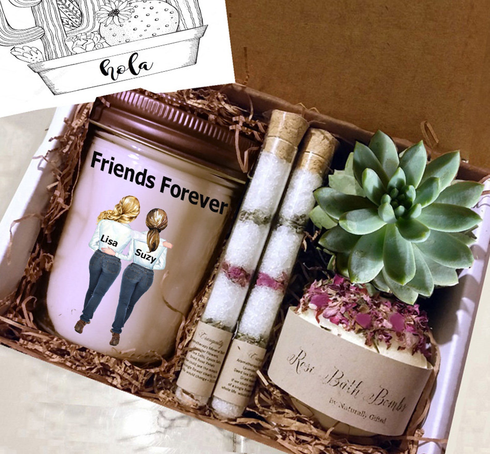 Custom Friend Gift Friend Gift Box Friend Gift Etsy