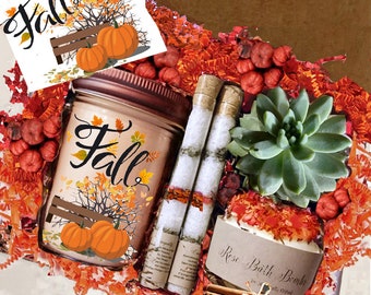 Ultimate Fall Birthday Spa Gift box, Celebrate with Relaxation and Pampering, Fall Birthday Spa Gifts for Her Pamper Cozy Relaxation