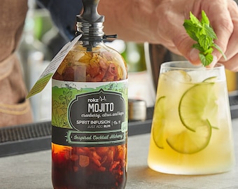 Alcohol Infusion Cocktail Kit, Great for Bourbon, Whiskey or Brandy lovers!  COCKTAIL INFUSION KIT, Easy Mixology for Everyone