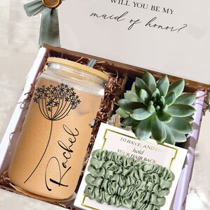 Personalized Bridesmaid gift, Bridesmaid Proposal Box, Tie the Knot, Personalized Gift, Will You Be My Bridesmaid Box Set