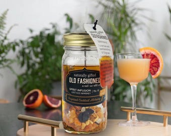 Old Fashioned Infusion Kit, Liquor Infusion, DIY Cocktail Martini, Unique Father's Day Gift, Gift for Men gift  him, Birthday gift for her