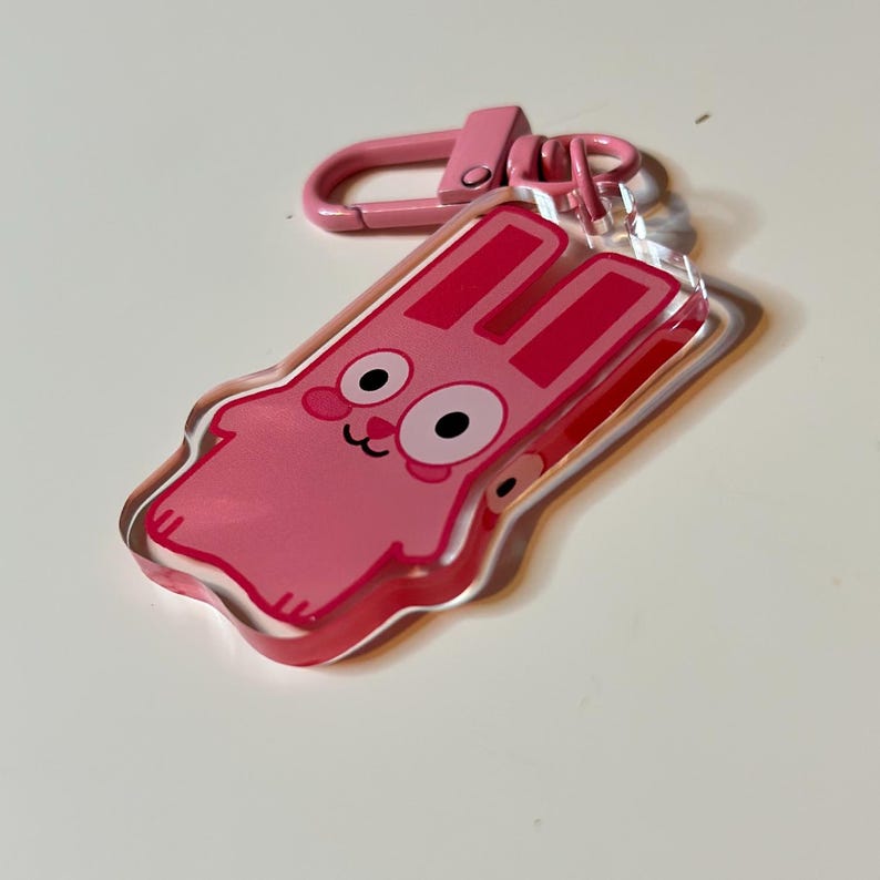 Freezer Bunny Keychain // Sims Merch // Cute Keychain - Etsy