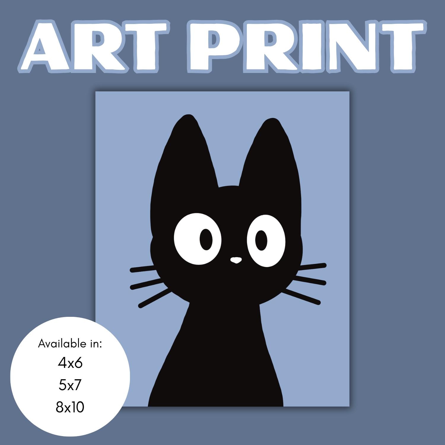 Jiji Art Print 4x6 5x7 8x10 // Kiki's Delivery Service // Studio