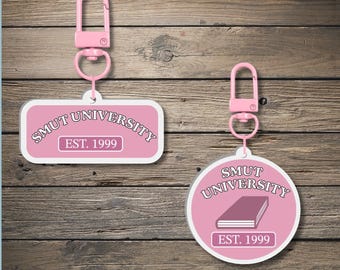 Smut Universität Schlüsselanhänger // Niedliche Schlüsselanhänger // Geschenke für Bücherliebhaber