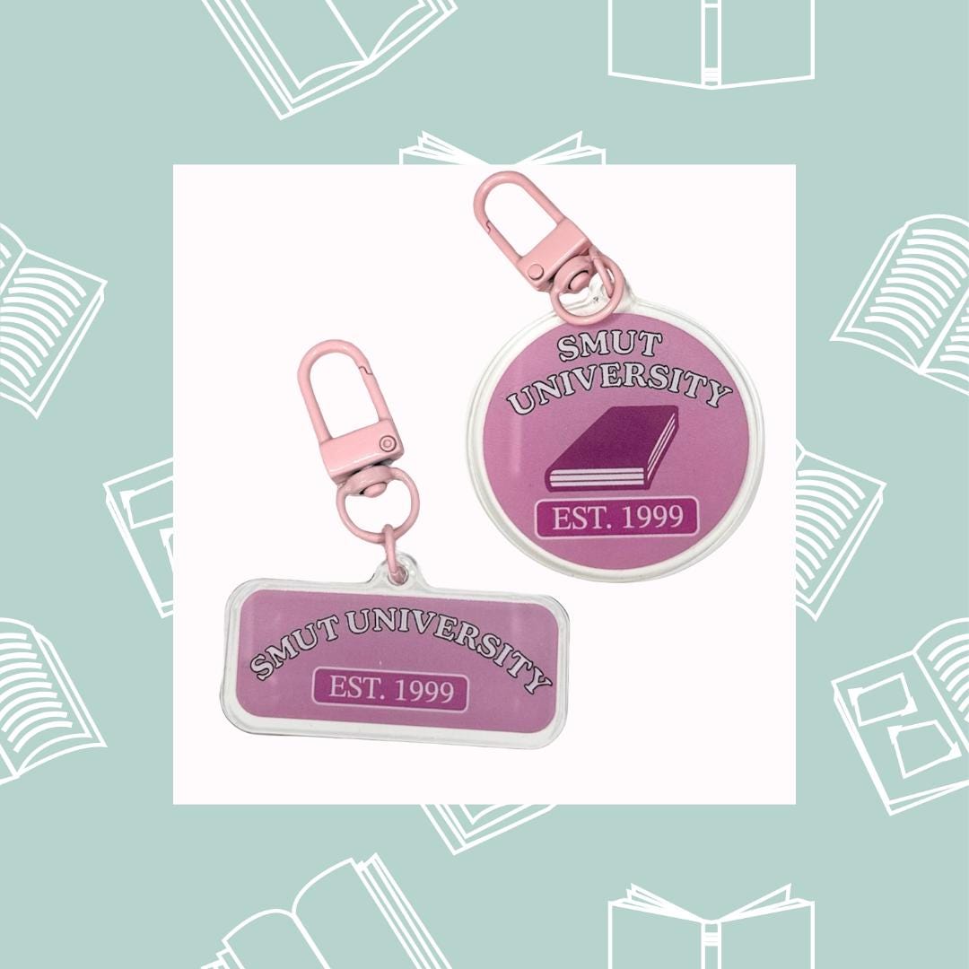 Cute Library Keychains Smut University Keychain // Cute Keychains // Book Lover Gifts - Etsy