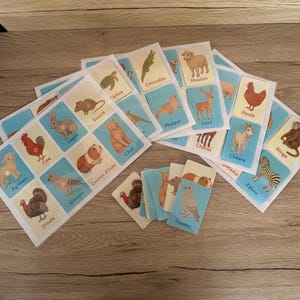 Cartes d’apprentissages montessori pour enfant à partir de 2 ans