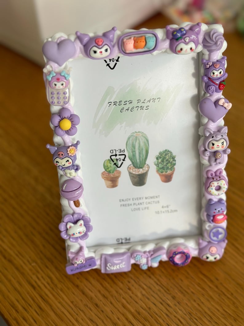 Marco de fotos Kuromi hecho a mano - Etsy México