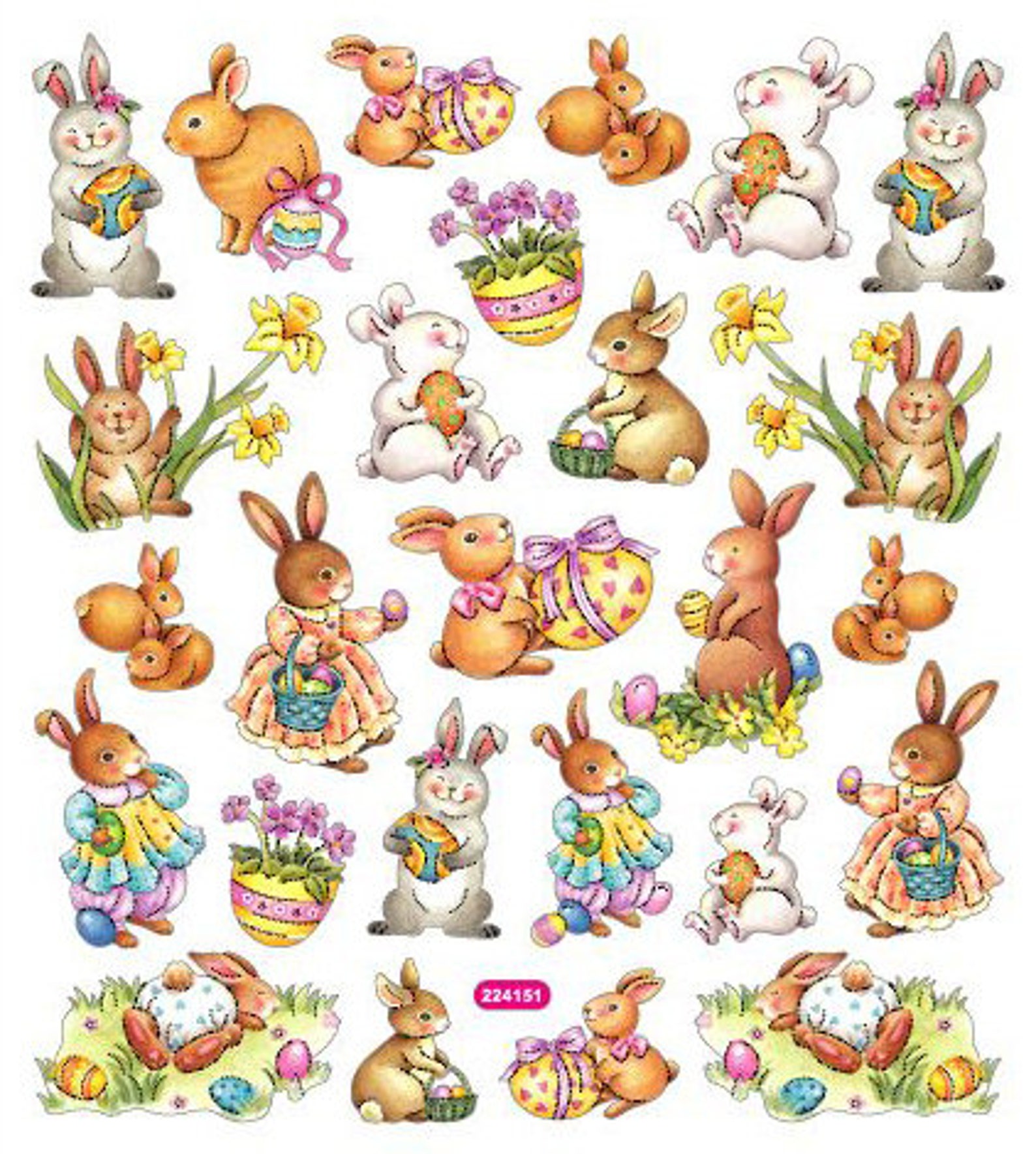 Rabbit With Easter Theme Easter Rabbit Craft Holding Egg An ADORABLE
