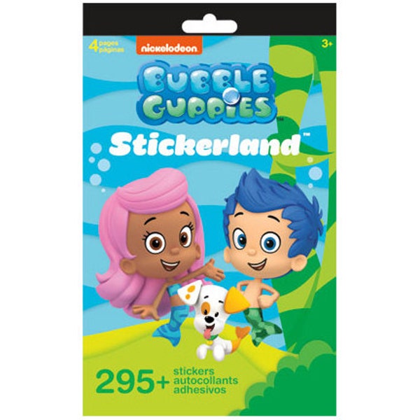 Bubble Guppies Stickers Stickerland Pad (4 pages • 290 Stickers) Bubble Guppies Party Favor • Bubble Guppies Birthday Party (ST5242)