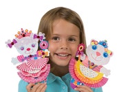 Tutu bambole Pops Craft Kit • partito favorisce • attività per i bambini • progetti fai da te • carta • artigianato farlo voi stessi Kit • regali per bambini (1191)