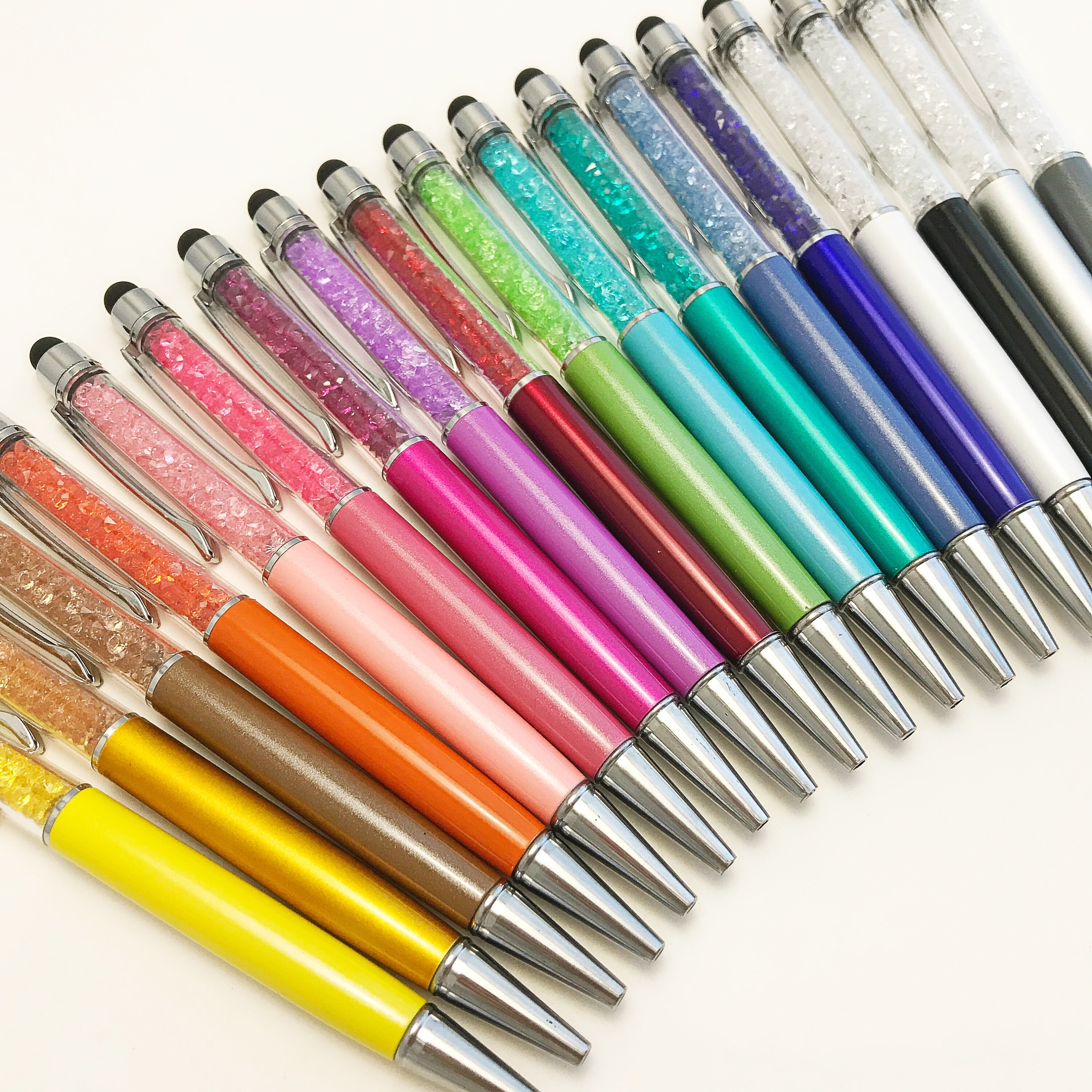 Stylus Crystal Ballpoint Pen Crystal Gem Stylus Pen Cute Etsy