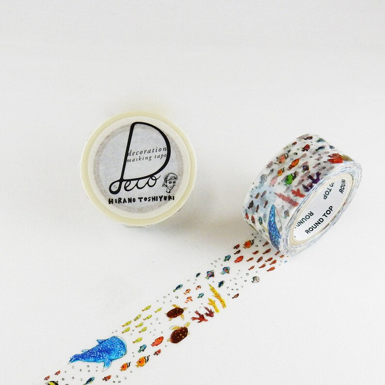 In The Sea Hirano Toshiyuki Round Top Masking Tape HT-MK-036