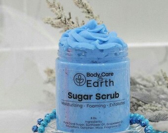 Exfoliating Sugar Scrub: Natural Foaming Body Polisher