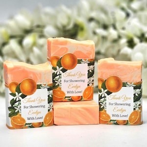 Orange Citrus Soap Favors: Bridal Shower, Baby Shower, Wedding