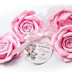 Handcrafted Rose Soap Favors: Bridal Shower, Wedding, Baby Shower