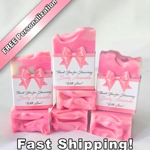 Pink Bow Soap Favors: Bridal Shower, Birthday Party Decor
