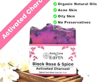 Organic Handmade Acne Soap Natural Soap No Preservatives Bar Natural Soap Bar Activated Charcoal Soap For Face Soap Oily Skin Cleanser Soap
