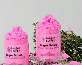 Foaming Sugar Scrub: Natural Exfoliating Body Polisher