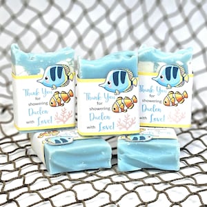 Ocean Theme Baby Shower Soap Favors Fish Baby Shower Animal Cute Sea Animals Nautical Theme Handmade Soap Favors For Guests Dolphin Birthday