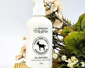 Loción de leche de cabra orgánica: hidratante artesanal para rostro y cuerpo