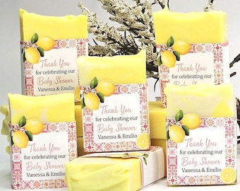 Lemon Bridal Shower Favor Lemon Baby Shower Favor Bridal Shower Favor Lemon Birthday Lemon Soap In Bulk Lemon Baby Shower Lemon Soap favor.