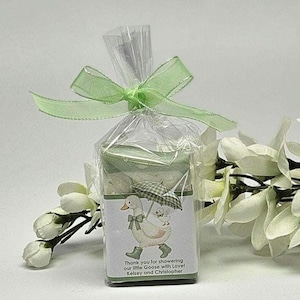 Silly Goose Baby Shower Soap Favor | Blue Baby Shower Favor | Goose Baby Shower | Little Goose Soap | Handmade Baby Shower Favor image 14