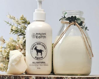 Handmade Organic Goat Milk Lotion: Natural Body Moisturizer (8 Oz)