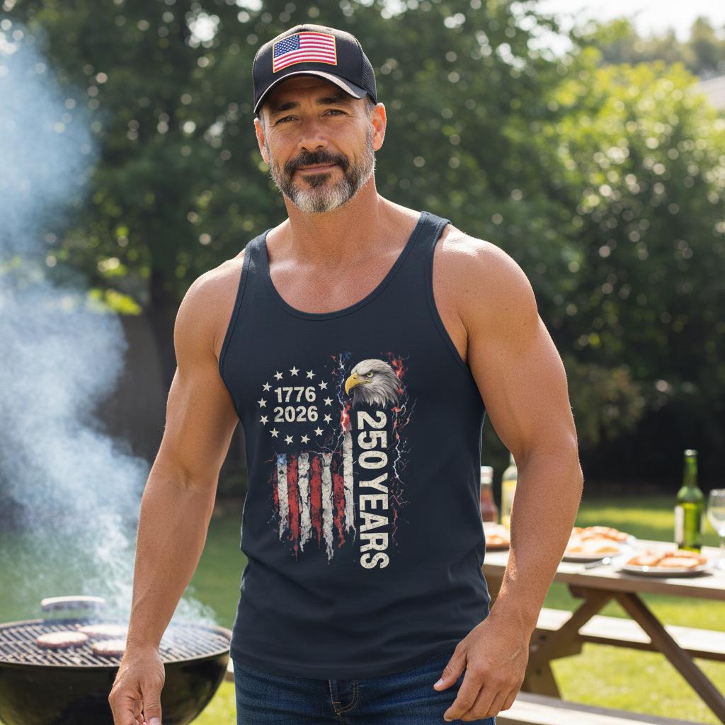 American Flag Tank Top - Etsy