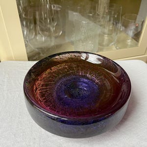Kosta Boda * Göran Wärff * Ann Wärff * Signed * Jarrón * Vulcan * RARE * Glass Bowl * Art Glass