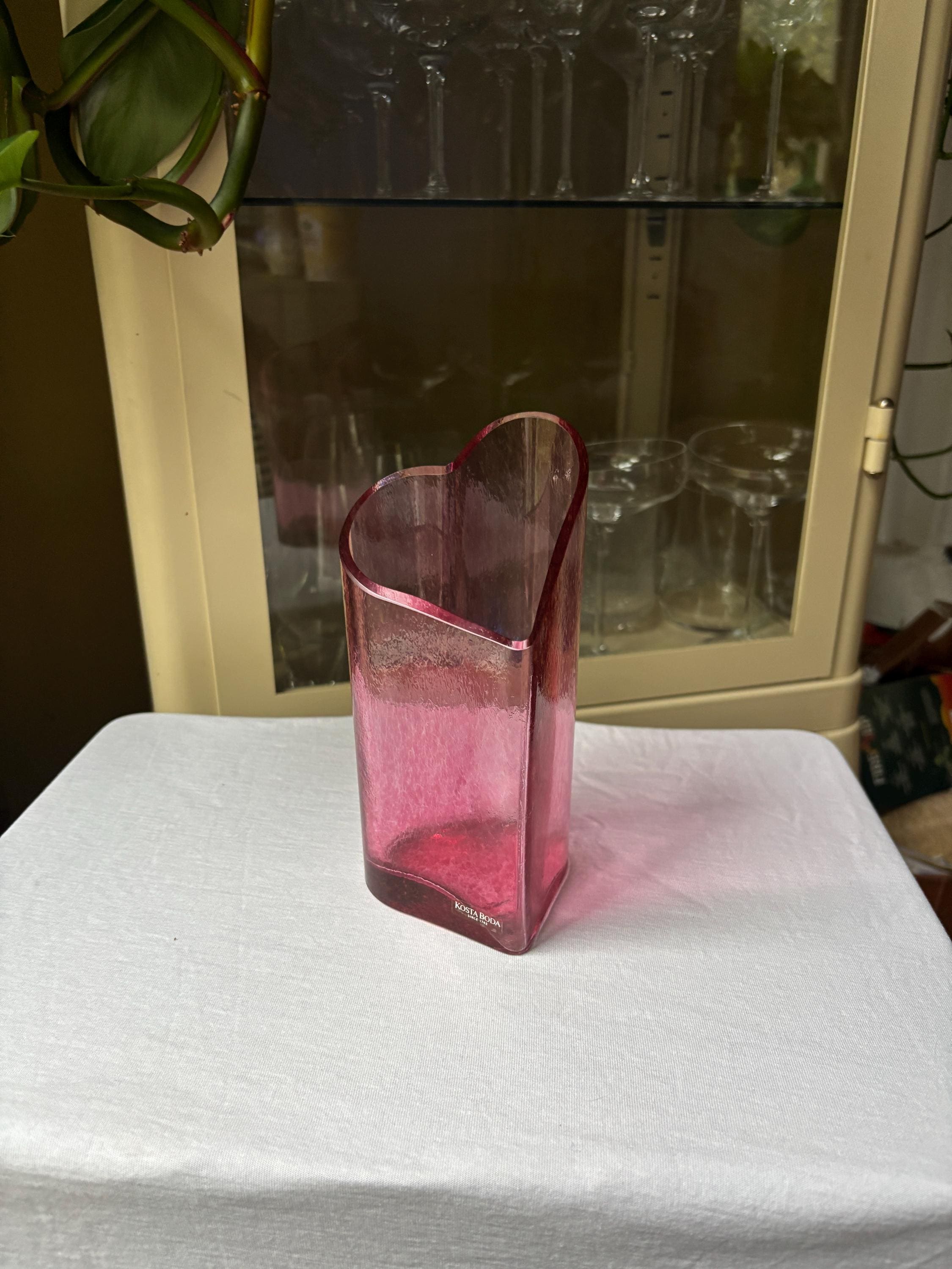 Kosta Boda Heart Vases - Etsy