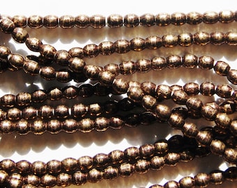 5 mm oval brass spacer bead,metal beads, bead strands, beading supplies, Circle of Stones beads