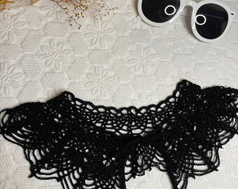 Crochet Lace Collar: Handmade Costume Accessory