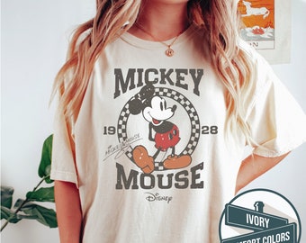 Retro Mickey Mouse Shirt, Vintage Mickey Shirt, Disney Vacation Shirt, Disneyland Mickey Shirt, Magic Kingdom Shirt, Classic Mickey Tee