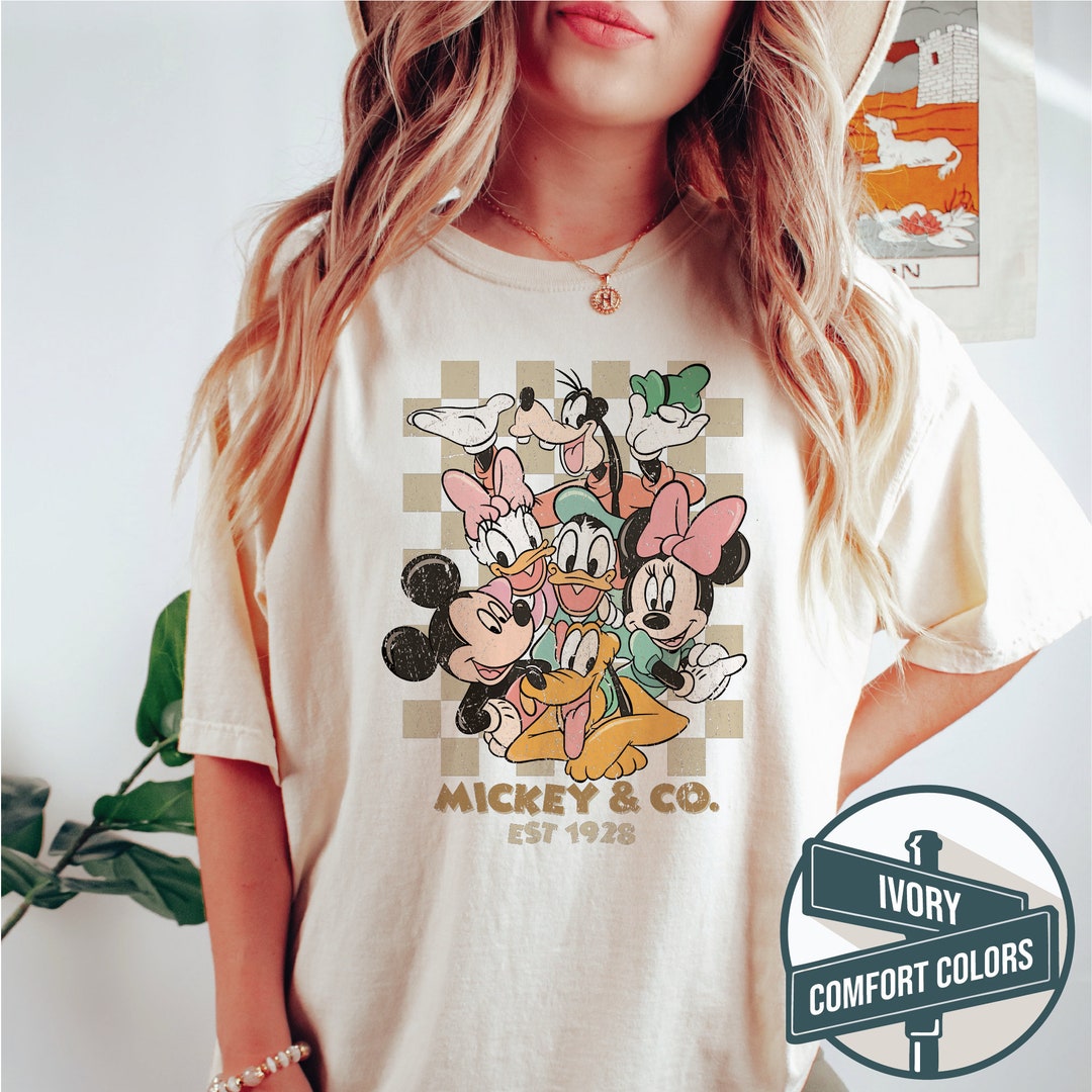 Comfort Colors Vintage Mickey & Co 1928 Shirt,retro Vintage Disney