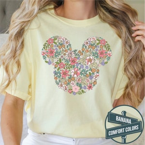 Flower Garden Mouse Comfort Colors Shirt - Epcot Festival Tee