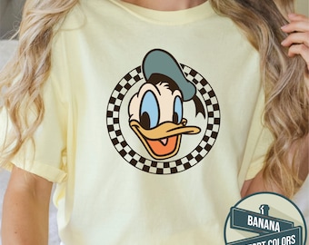 Camiseta de Disneyworld con el pato margarita, camiseta del pato Donald para niño pequeño, camiseta de margaritas para niños, camiseta personalizada de Disneyland con Bleach, camisetas de personajes