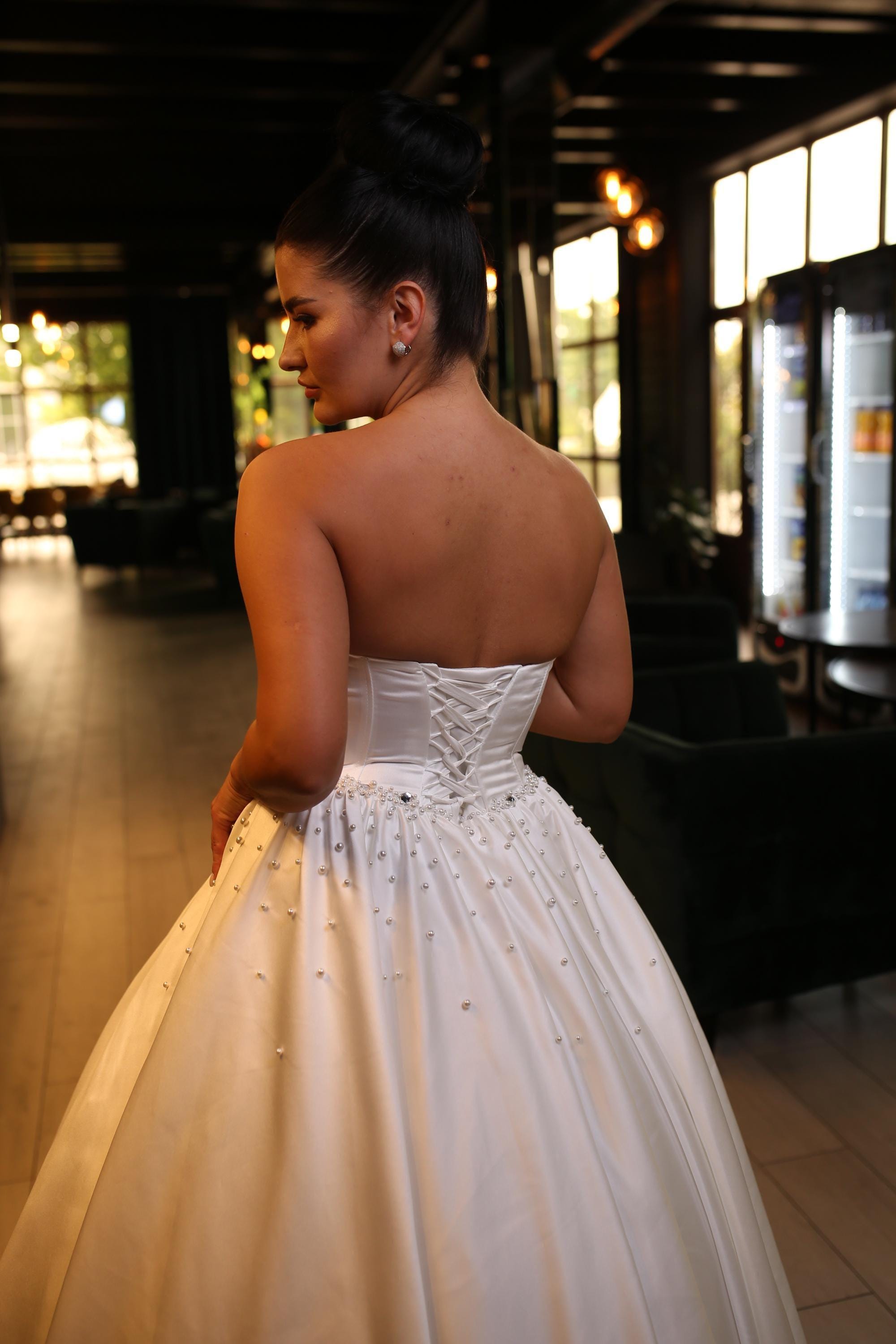 Abi da sposa personalizzati con scollo a cuore Corsetto con