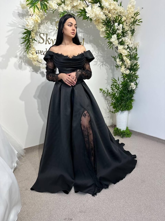 simple blue prom dress royal satin long dress, royal blue evening Color:French Lilac Embroidery Sheer please place the order These dresses make some