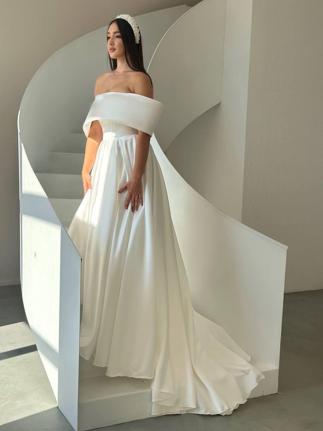 Wedding Gown Shan Wedding Designer Clothes Satin Modern