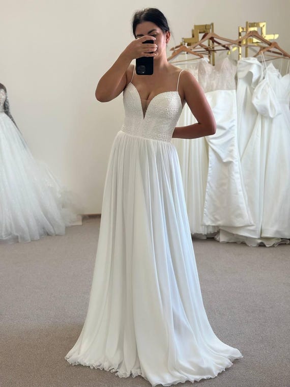white christmas dresses Saphira Embellished Cut-Out Draped Corset Gown in White main image 1