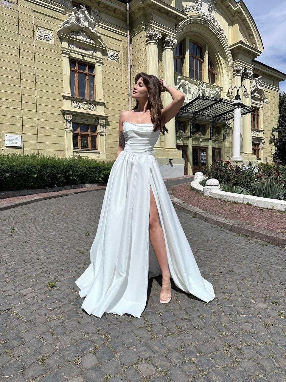 Pearl Drape Dress - Etsy