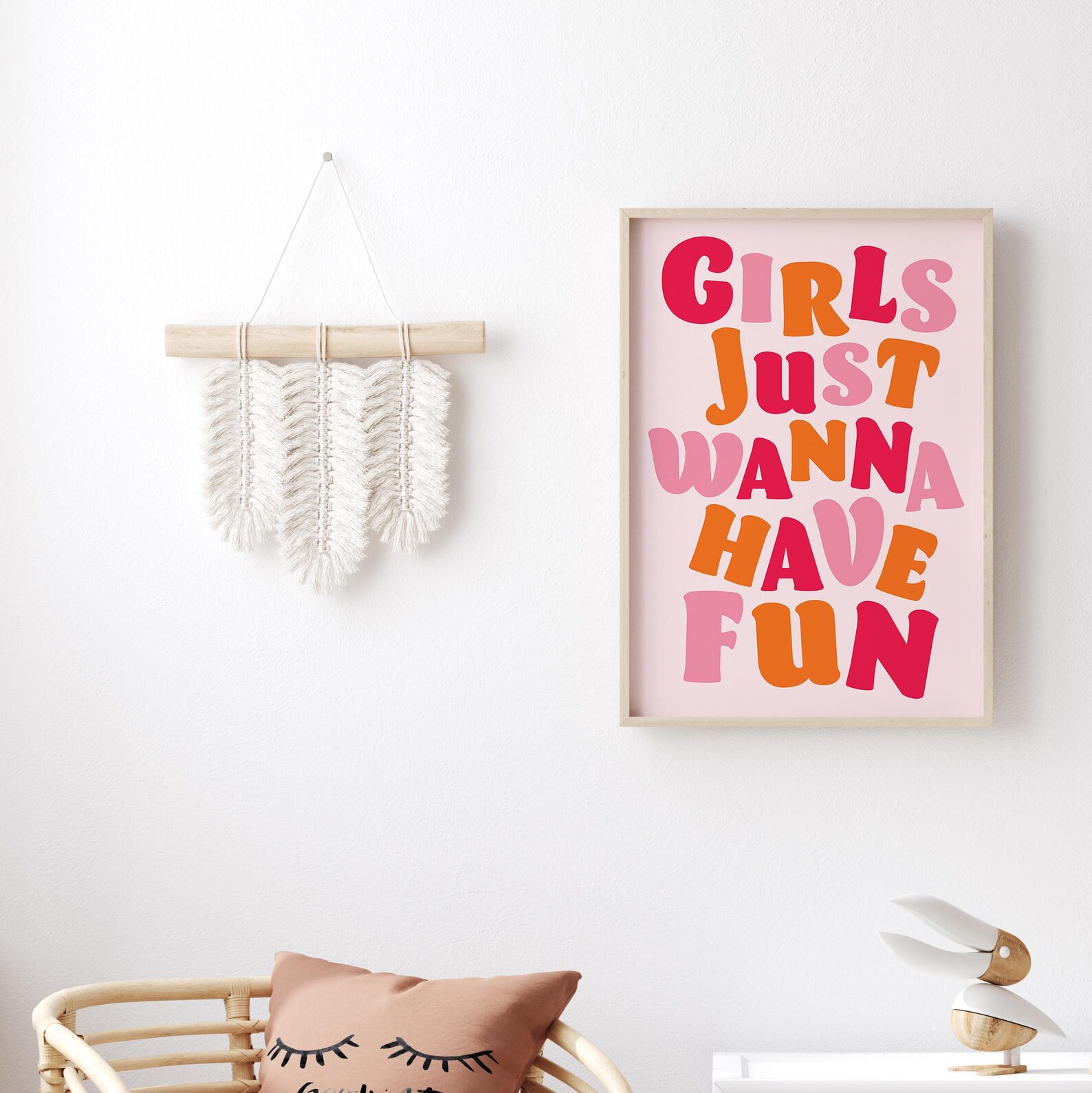 Girls Just Wanna Have Fun Poster – Dopamine Decor Wall Art, Custom ...