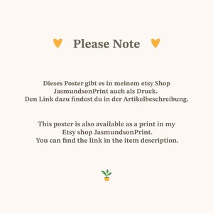 Gelbes Typografie Poster mit dem Wort „Glück“. Modernes glücklich Wandbild für Wohnzimmer, Küche oder Büro. Strahlt Motivation, Energie und Positivität aus – perfekt als Geschenk oder Deko für Zuhause und Familie.
