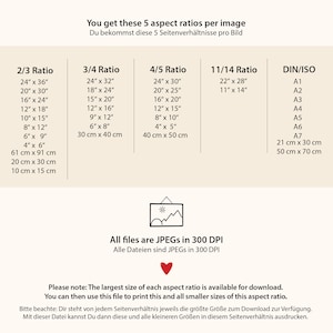 Gelbes Typografie Poster mit dem Wort „Glück“. Modernes Wandbild für Wohnzimmer, Küche oder Büro. Strahlt Motivation, Energie und Positivität aus – perfekt als Geschenk oder Deko für Zuhause und Familie.