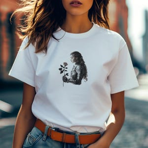 princess in armor shirt, castlecore medieval tshirt, Floral Knightcore princess tee, castle art fantasy shirt, rose lovers shirt,