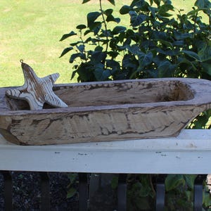 Antique,Vintage,Primitive,Folk Art,Bread Bowl,Hand Carved,Wooden,Wood,Rustic