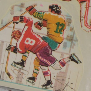 Vintage Meyercord Decals Sports Football Hockey Baseball Basketball 1970s 1673-W image 1