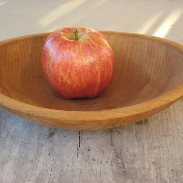 Vintage Solid Wood Dough Bowl Vintage Wooden Farmhouse Dough Bowl (0378-PB)