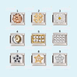 Crystal Sparkle Italian Charm - Fits All Major Italian Charm Brands Style Bracelet