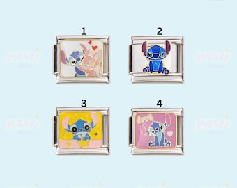 Stitch and Lilo Italian Charm: 9mm Nomination Bracelet